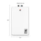 Bundle: Eccotemp 45HI-NGV  Indoor Natural Gas Tankless Water Heater, 6.8 GPM SET with / 4" Vertical Vent Bundle