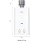 Bundle: Eccotemp L10-PSSET-LP  Outdoor Portable Liquid Propane Tankless Water Heater 3.0 GPM with / EccoFlo Diaphragm 12V Pump, Strainer & Shower Set