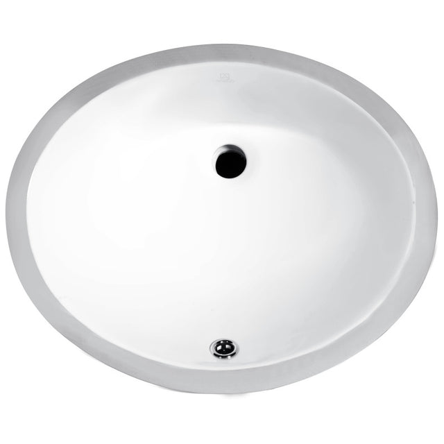 Anzzi LS-AZ102   ANZZI Lanmia Series 19.5 in. Ceramic Undermount Sink Basin in White