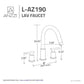 Anzzi L-AZ190BN  Roman 8 in. Widespread 2-Handle Bathroom Faucet