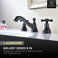 Anzzi L-AZ007PC  Melody Series 8 in. Widespread 2-Handle Mid-Arc Bathroom Faucet in Polished Chrome