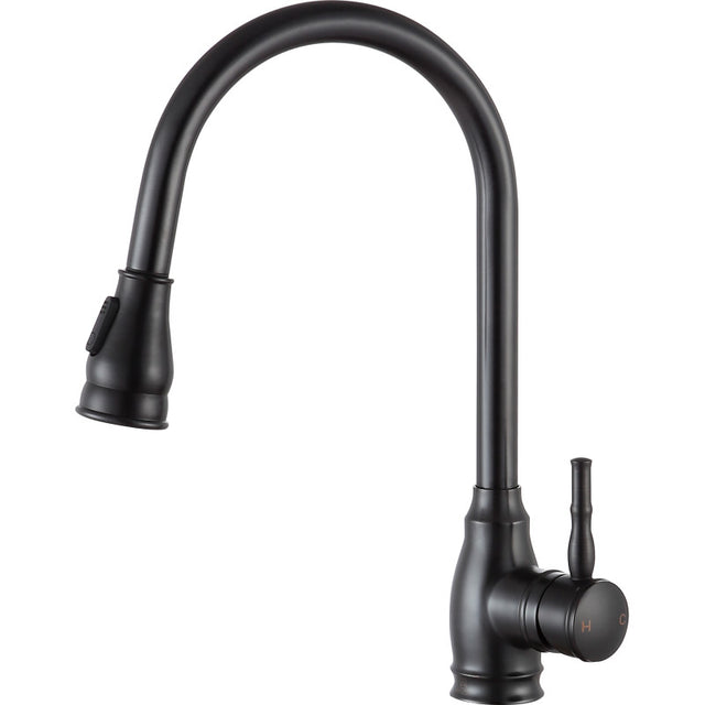 Anzzi KF-AZ215ORB  Bell Single-Handle Pull-Out Sprayer Kitchen Faucet in Oil Rubbed Bronze